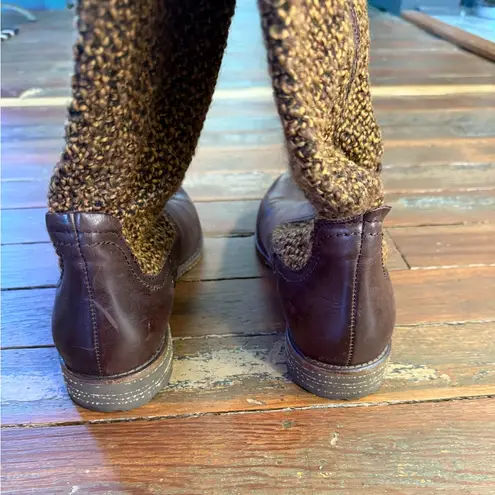 OTBT Putney Women’s Wool Leather Riding Western Knit Boots ~ Size 8.5 💛🍄