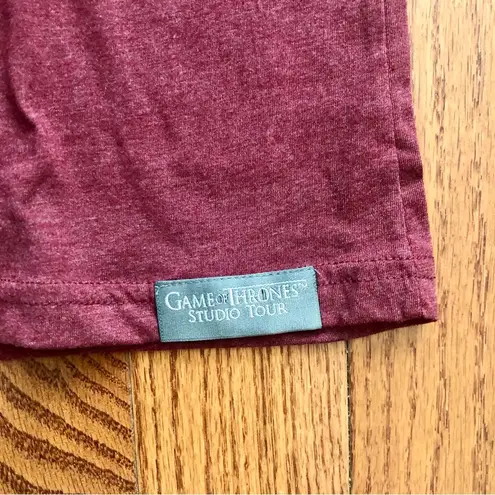 Game of Thrones RARE Crew Neck Graphic TShirt Cherry Burgundy Women’s Size M NWT Red Size M