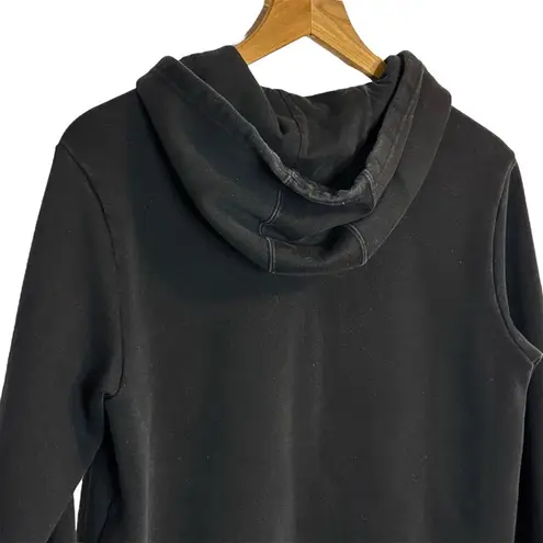 Adidas Women’s  black multicolor logo graphic fleece hoodie size medium