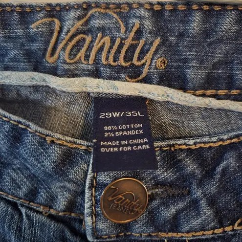 Vanity Jeans Size 29x35 (32x35) Bootcut Flare Denim Y2K Low