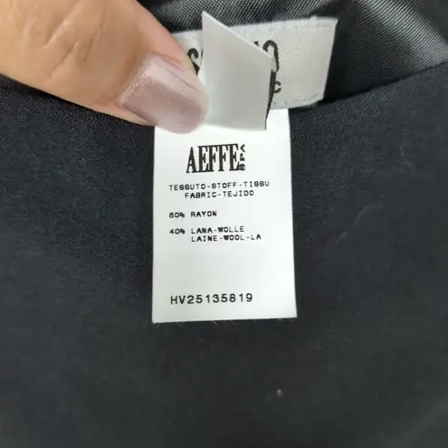 Moschino Cheap and Chic Black Wool Blend Pencil Skirt Lined Women's US 6