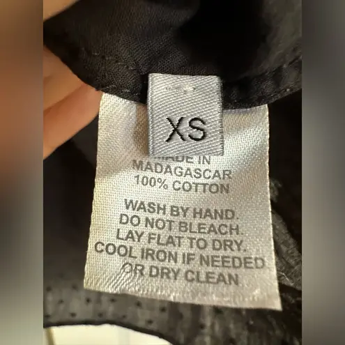 Hill House Home The Nap Dress Black Swiss Dot Size XS