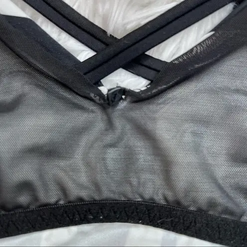 PINK - Victoria's Secret PINK VICTORIA’S SECRET Ultimate Unlined Bralette XS Black White Graphic