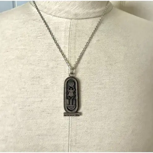 Egyptian cartouche pendant necklace