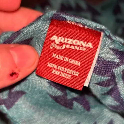 Arizona Jeans Arizona Jean Turquoise Geometric Infinity Scarf