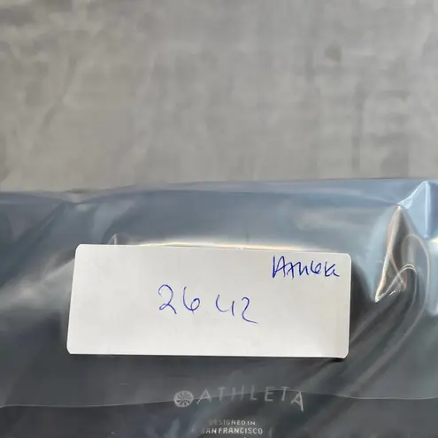 Athleta  Retroterry Wrap Sweater Medium Black Cozy Side Tie Athleisure Ballet