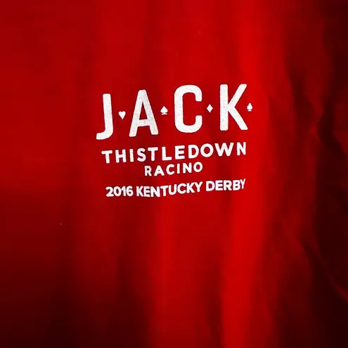 Cleveland Jack Thistledown Red KY Derby 2016 A Roll Is Like A Racehorse Shirt Size XL