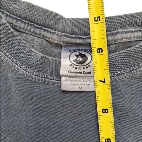 Vintage Faded Mission Beach San Diego Blue Tshirt Medium Cropped