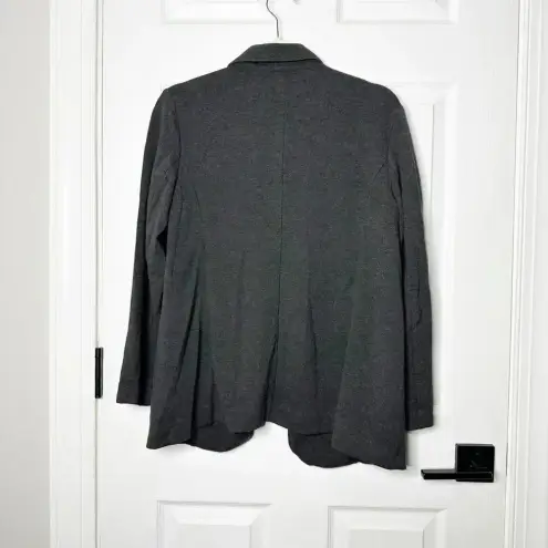 J. JILL M Petite Dark Gray Knit Ponte Blazer‎ Work Wear Office Business Size undefined