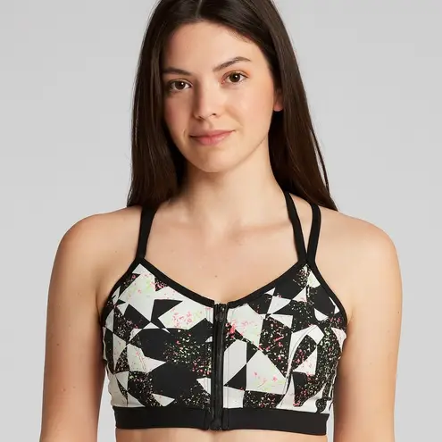 Victoria's Secret Victoria’s Secret Push Up Supportive Razorback Sports Bra Small Black 34D - Image 1