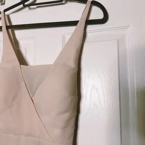 Birdy Grey Sz S Light Pink Maxi Dress Tie Back Bridesmaid Dress