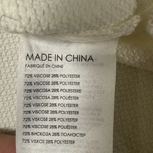 Club Monaco  White Fancy Stitch Knit Mini Skirt