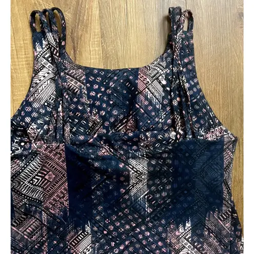 Kyodan‎ Outdoor Leaf Print Mini Dress, Women's Size L Navy Bra Built In Pockets Black Size L