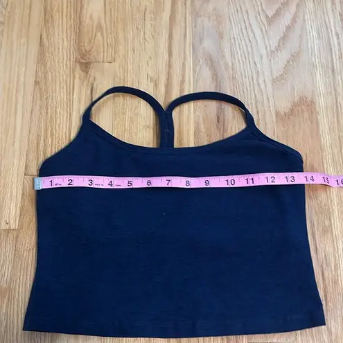 Beyond Yoga Navy Blue Spacedye Racerback Crop Tank Sz M