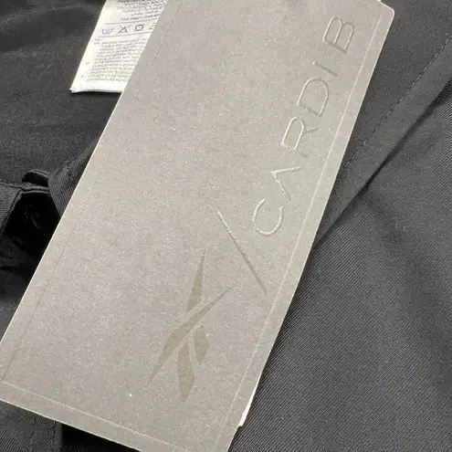 Reebok x Cardi B Black Long Ruched Sleeve Side Cutout Active Shirt NEW Size 3X