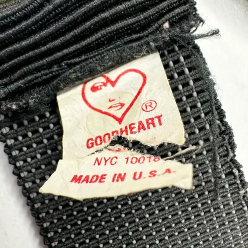 Vintage Goodheart Gold Tone Chain Stretch Cinch Belt Small/Medium ✨ Black