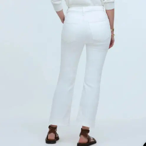 Madewell  Curvy Kick Out Crop Jeans size 26 Pure‎ White NWT
