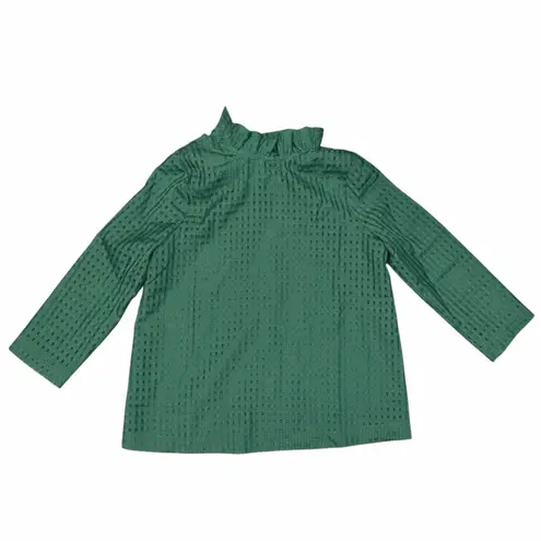 Tuckernuck Green Faye Tie Back Blouse Shirt Top size Medium