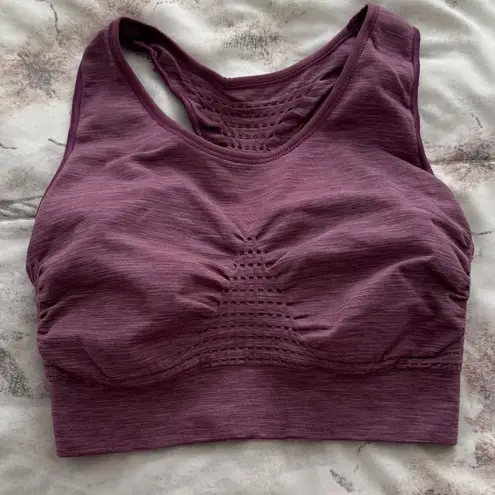 Sweaty Betty Stamina Purple raceback moisture wicking Sports Bra, size S gym