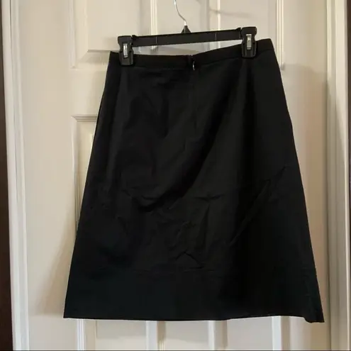 DKNY  Women’s Black Cotton Blend Aline Skirt size 2