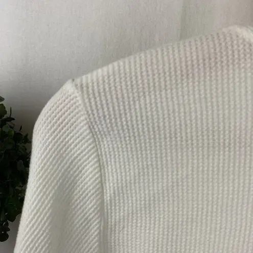 Anthropologie  Back When White Long Sleeve Waffle Weave Graphic Grateful Tee S