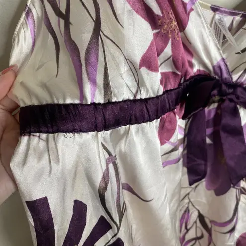 Gilligan & O’Malley Purple Satin Mini Nightgown Dress Size Large