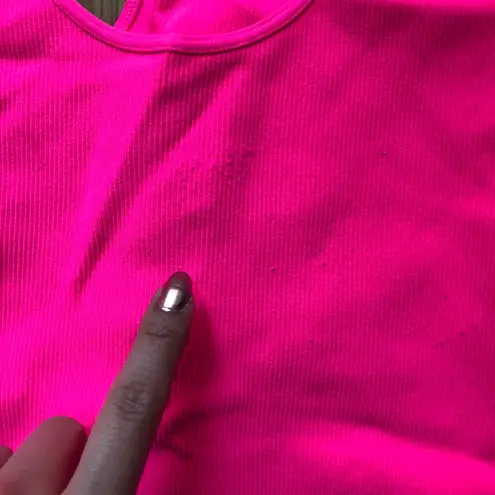 Phat Buddha neon pink racer back tank seamless one size Size undefined