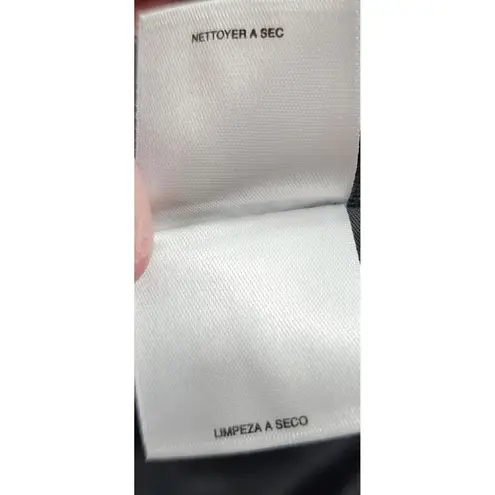 Kasper Womens Suit Set Jacket Skirt Geometric Print Black Blue Size 12