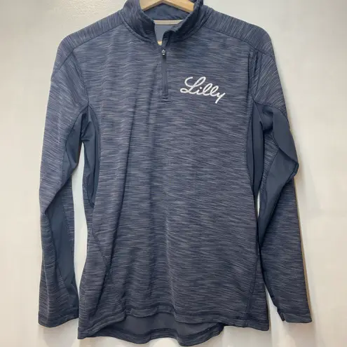 Elevate Womens Blue Pullover Shirt Size Medium Long Sleeve Activewear