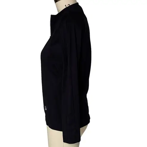 Greg Norman 1/4 Zip Black AVFUEL Golf Jacket Activewear Top ~ Women's MEDIUM