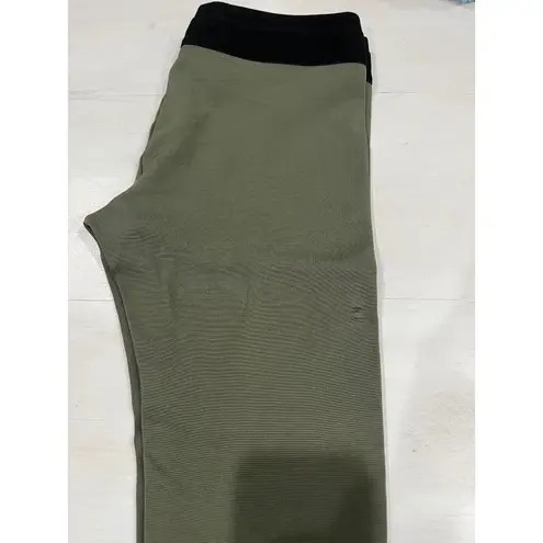 BCBGMAXAZRIA  Olive Green Leggings High‎ Waist Casual Athleisure Size M thumbnail 8