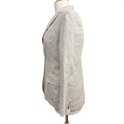 Valerie Stevens Beige Linen Blazer Size 6