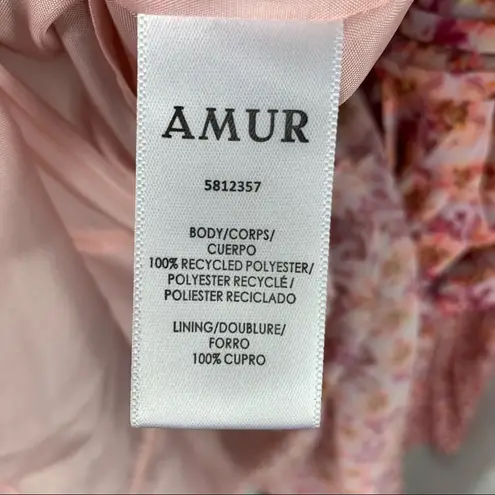 Amur Mimi Halter pleated Ruffle mini dress