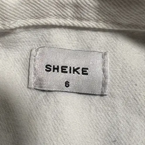 Sheike $165 Nevada Ecru Denim White Gold Jumpsuit Australia Brand Slim Size 2