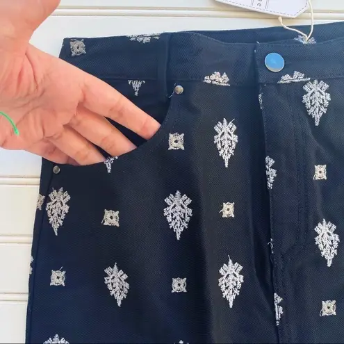 Love Riche Black & white Jean Skirt by new