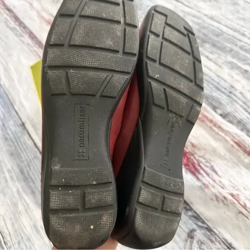 Naturalizer  Women's Leather Burgundy Slip-On Clogs