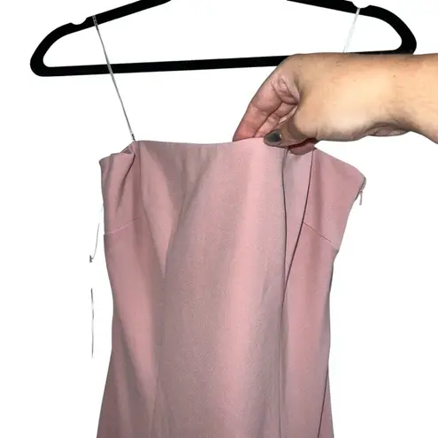 Katie May NEW NWT Mary Kate Strapless Drape Back Gown Rose Quartz Blush Pink