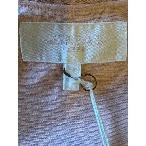 THE GREAT Tank Top Women Large Pink The Lace Slouch Sleep Tank Sleepwear NWT
