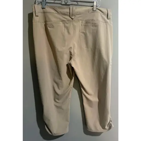 Eddie Bauer  Women's Khaki Colored Crop Activewear Pants Size 12