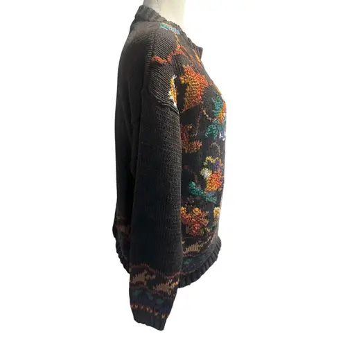 Reference Point Vintage Floral Knit Sweater Size Large
