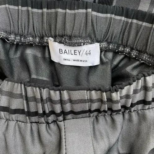 Bailey 44 Off Shoulder Stripe Dress S Silver Black