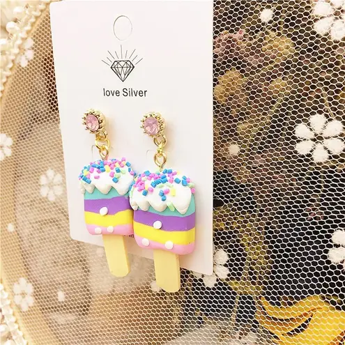 Popcorn Chocolate Fries Ice Cream Earrings
