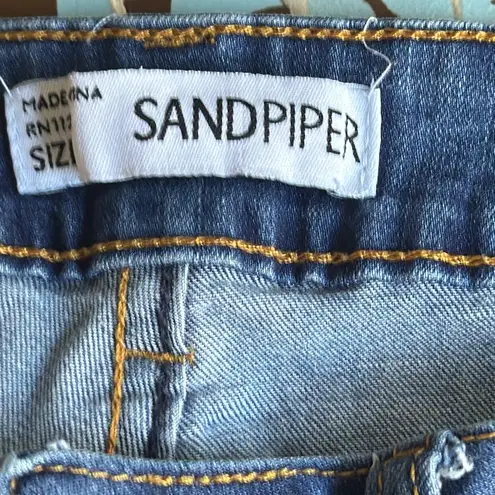 SANDPIPER EMBROIDERED JEANS Sz:10