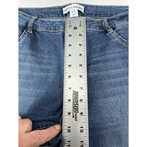 Artisan NY Womans Blue Jeans 14 Ankle