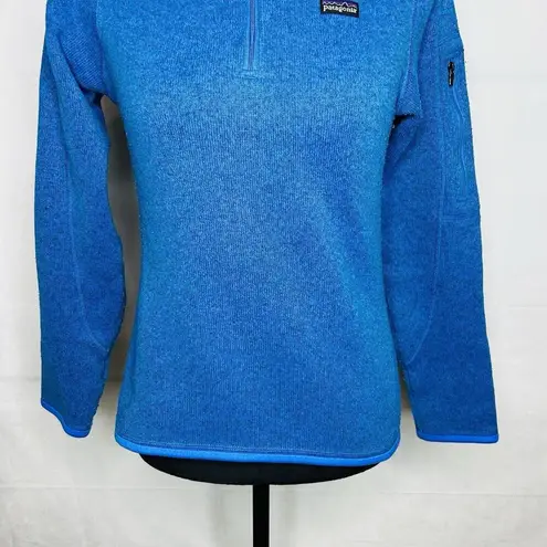 Patagonia  Women’s 1/4 Zip Better Sweater Size S Electric Blue Outdoor