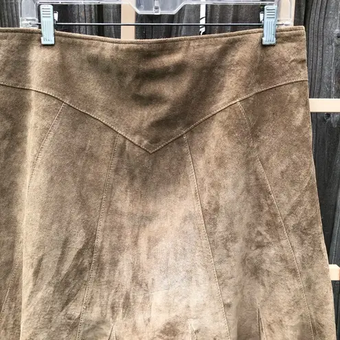 June Brown Genuine Suede Skirt 10