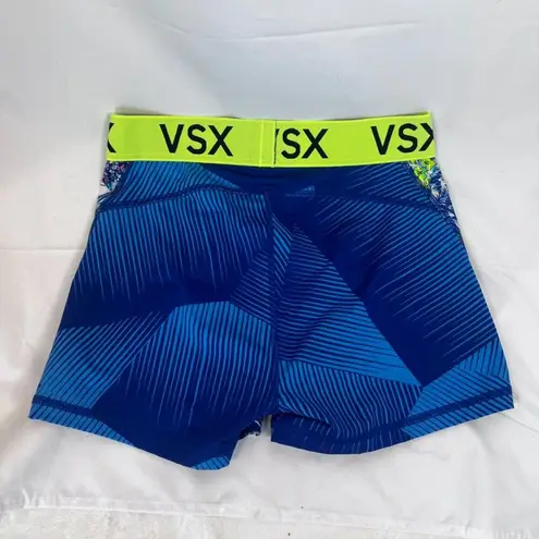 VSX by Victoria's Secret Sport Compression Blue Patterned Shorts Size Small