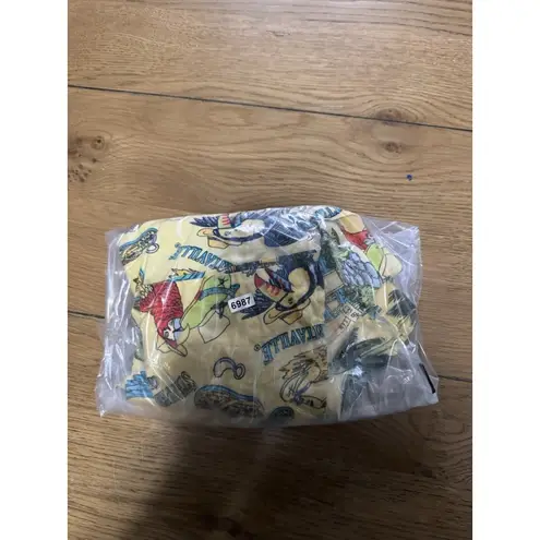 Jimmy Buffett Women Size Medium Button Down Hawaiian Tropical Short Sleeve Shirt Yellow