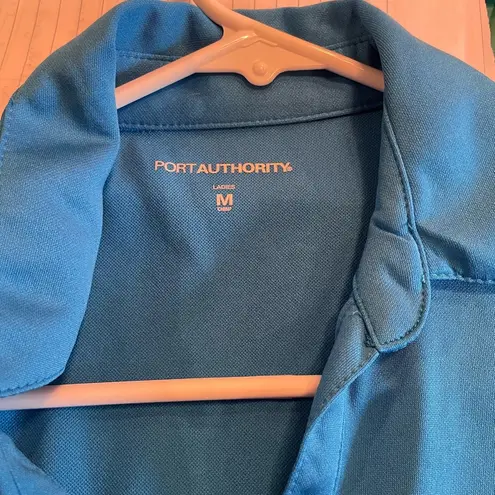 Port Authority Ladies v neck pull over dry fit blouse