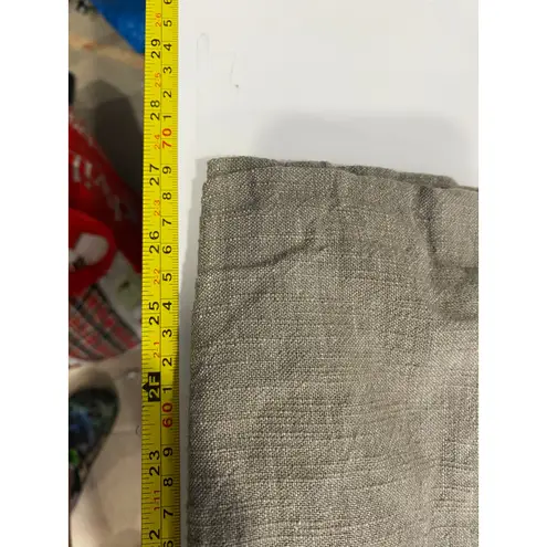 Eileen Fisher  Neutral Linen Jacket Italian Fabric Textured Natural Blend L